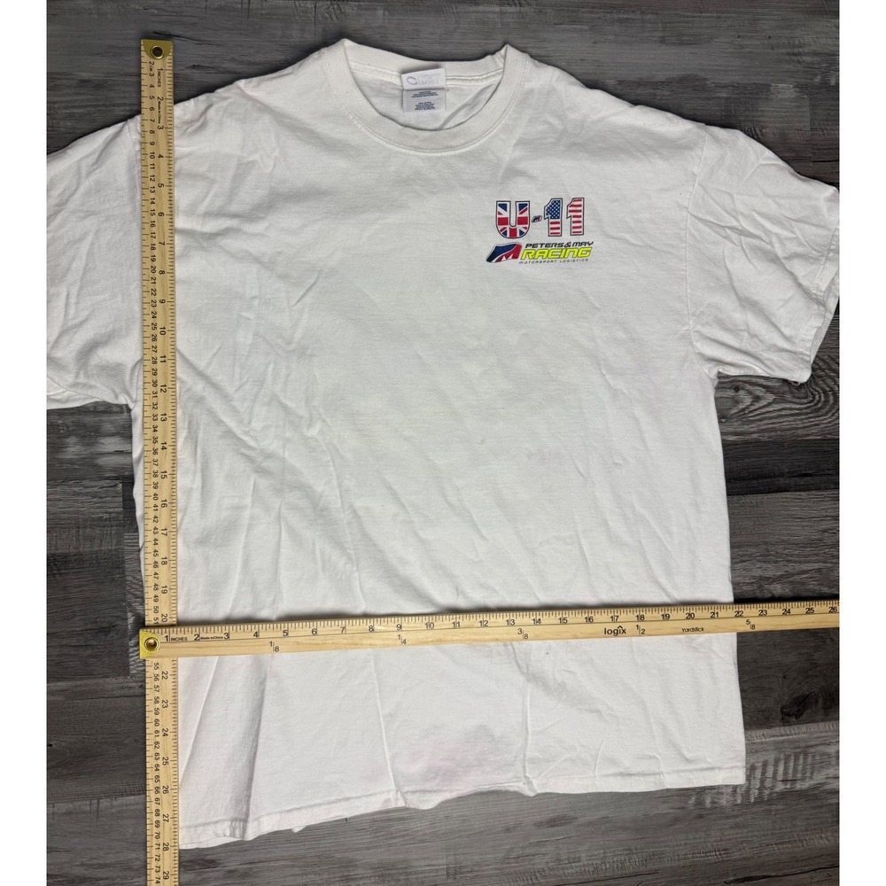 Peters & May Racing U-11 Hydroplane T-Shirt Tom Thompson White Mens XL Gildan - Picture 2 of 4
